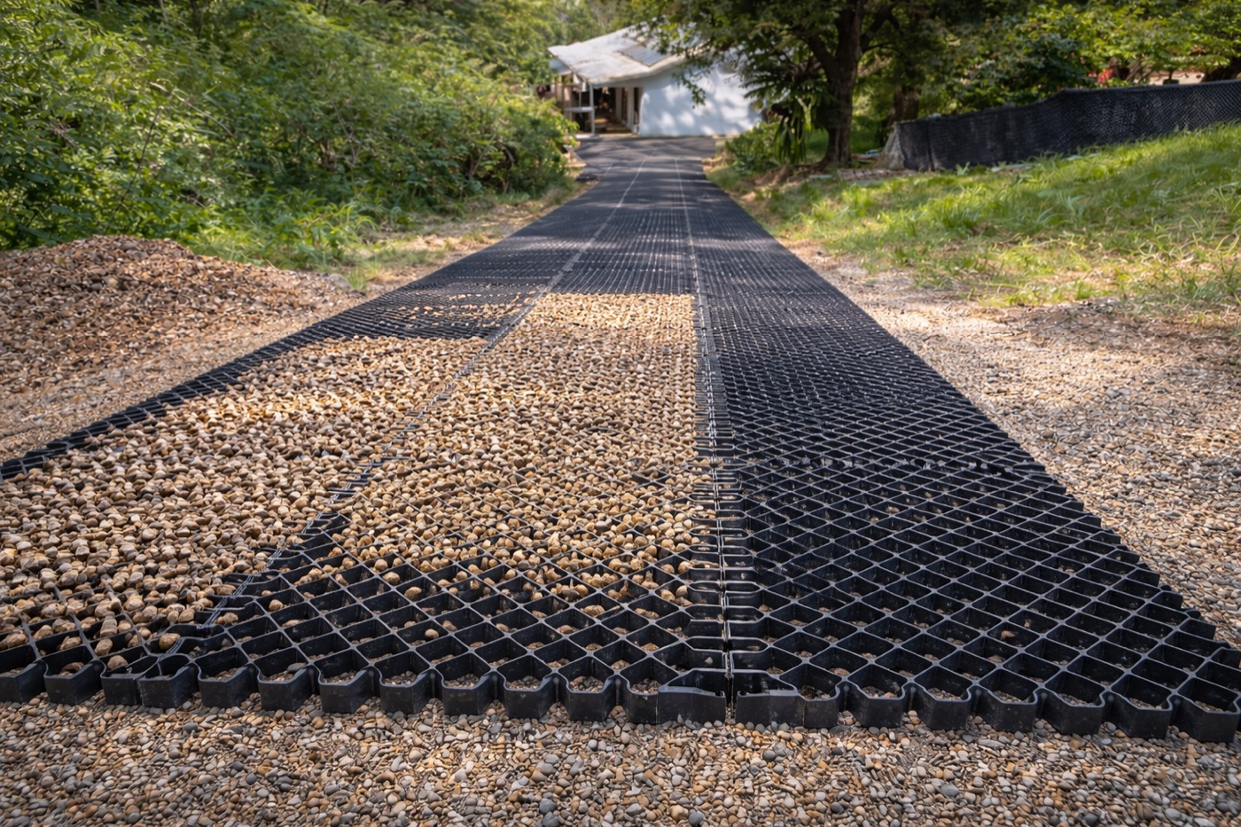 Diamond Grid - Black