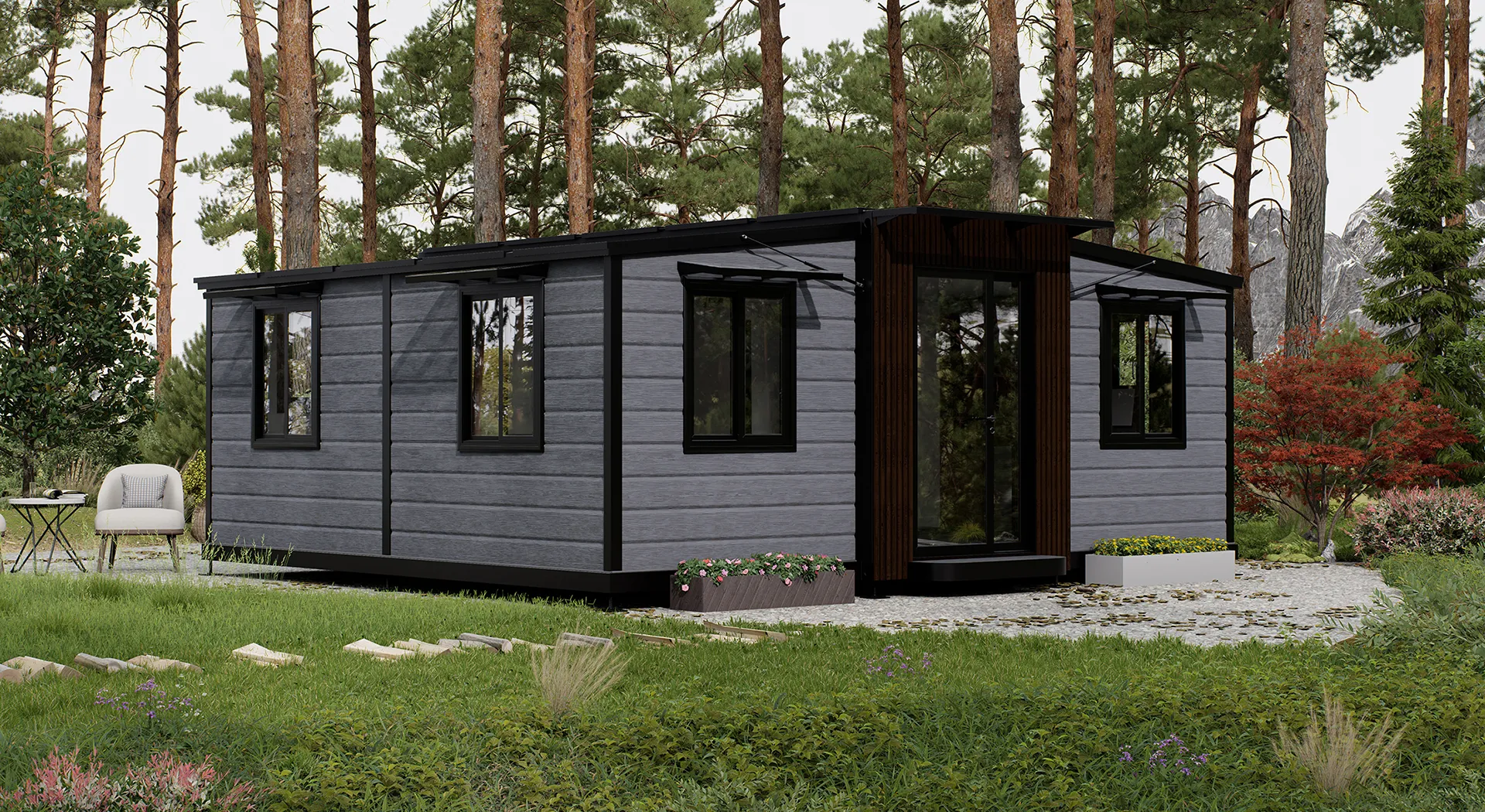 20ft Expandable Serenity — Open Plan