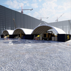 40ft x 40ft x 13ft H GP/HQ Engineer Designed Container Dome